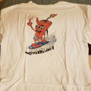 Quicksilver XL Big Bang T shirt NEW- damaged collar